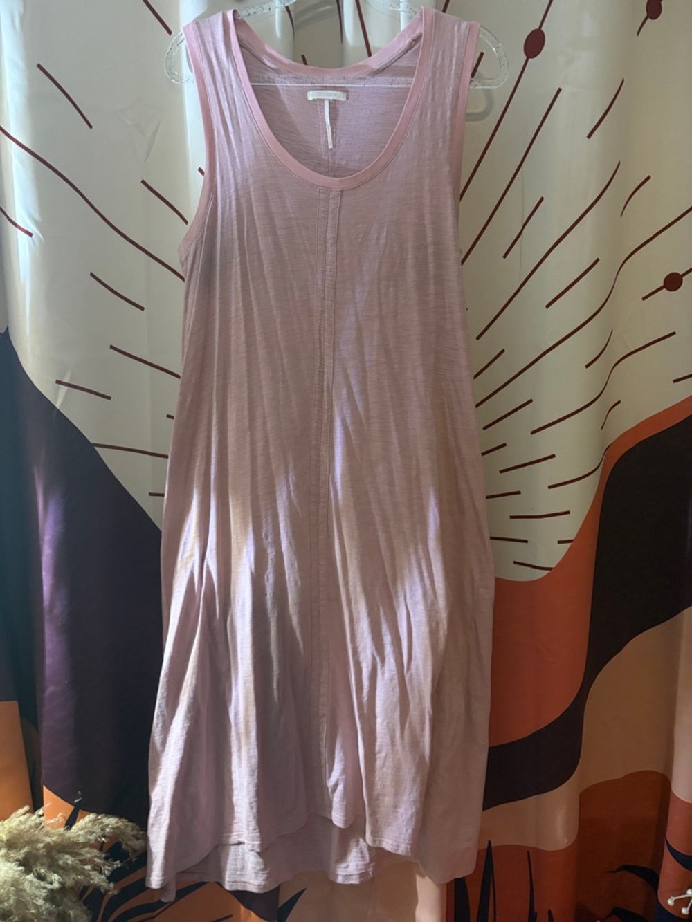 Sleeveless Midi Dress in Light Pink